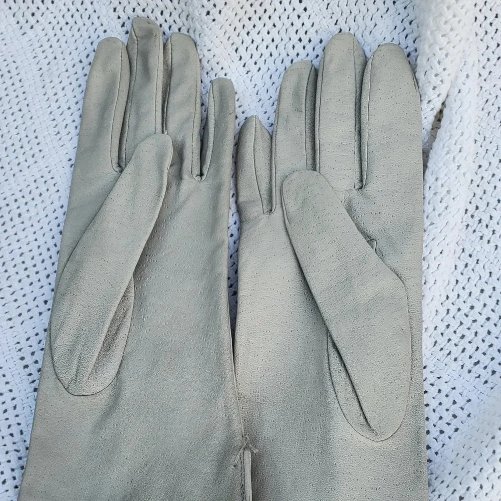 Vintage Light leather gloves‎ 8 NWT